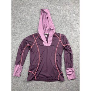 Carve Designs Hooded Top Women's Medium Purple Long Sleeve Pullover Athletic